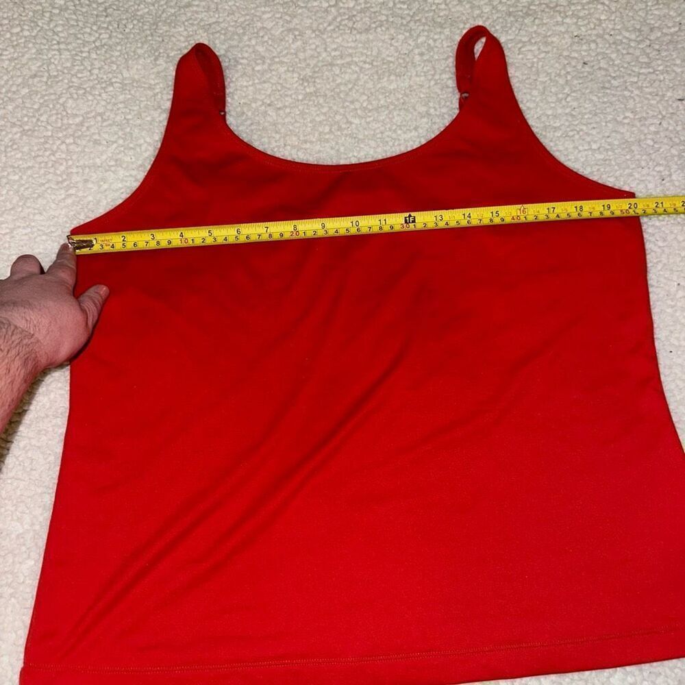 Chicos Women’s Solid Red Adjustable Strap Tank To… - image 7